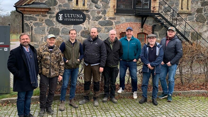 Fra venstre: Jan Roger Torp Sørby, Carl Johan Wallenqvist, Carl Wallenqvist, John Löfkvist, Claes Davidsson, Jens Andreas Randem, Svend Anton Pung, Vegard Hjerpaasen.