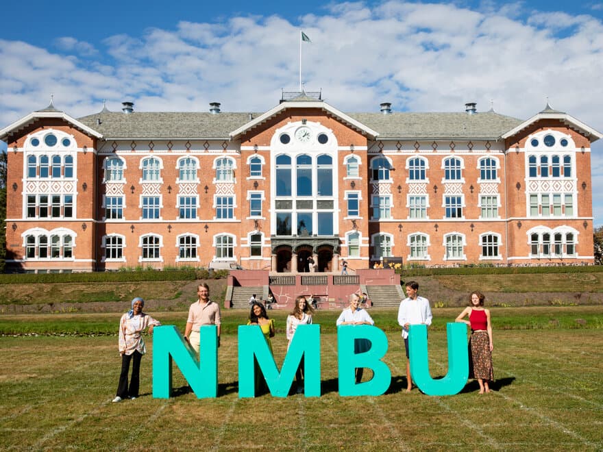 Studenter på campus, NMBU.