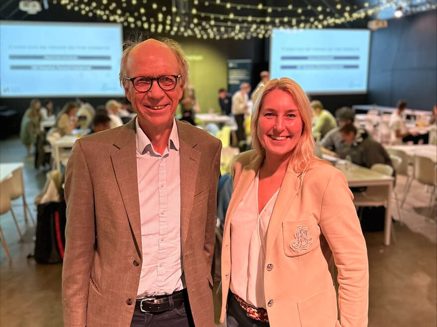 Birgitte Bryne, direktør for teknologi og drift ved NBIM åpnet arrangementet sammen med hovedtaler Knut Kjær.  