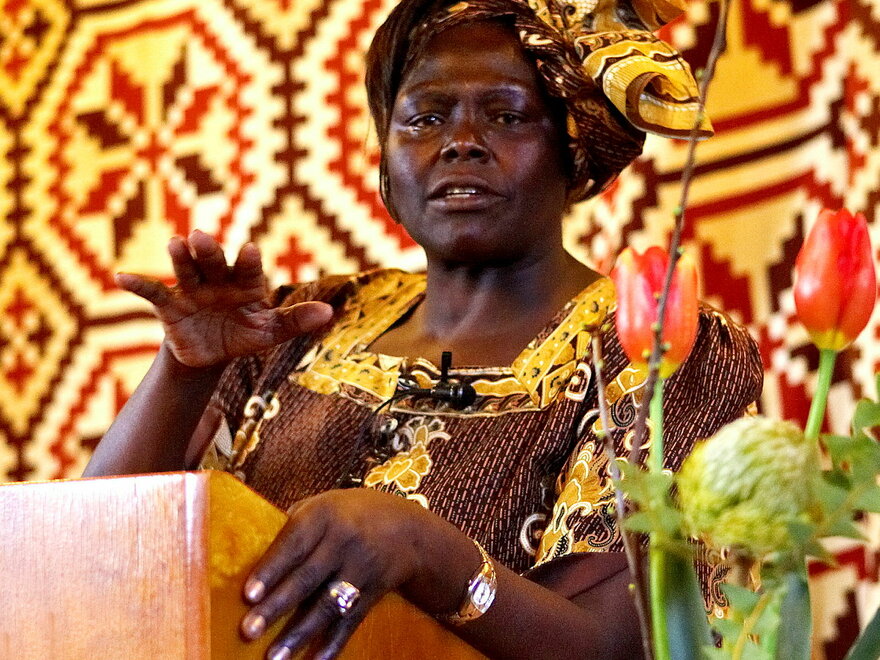 Vinneren av Nobels fredspris Wangari Maathai besøker torsdag 10. februar Universitetet for miljø- og biovitenskap. Maathai ble utnevnt som æresdoktor ved UMB på Ås i 1997, og holder foredrag om forholdet mellom bærekraftig bruk av naturressurser og 