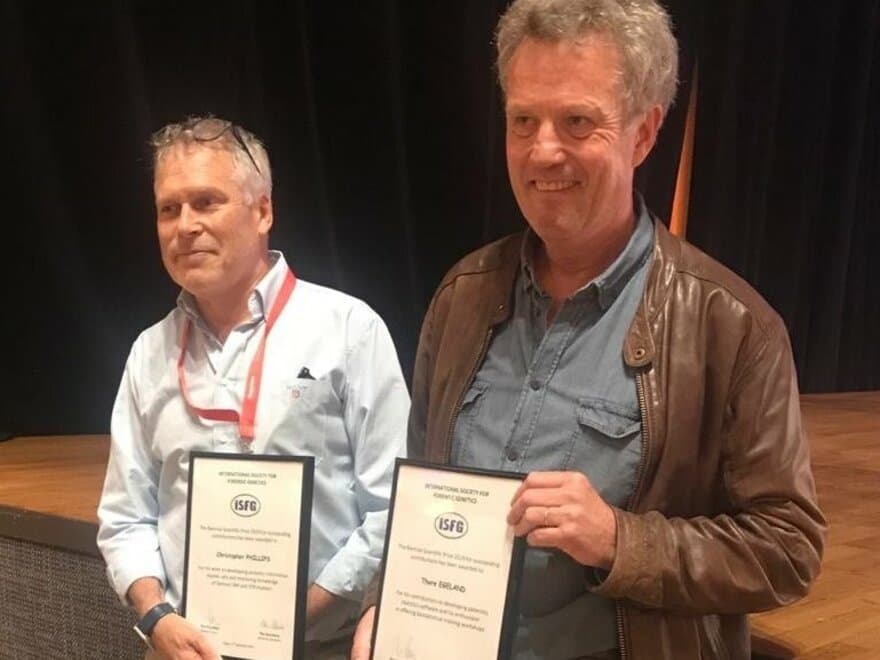 Thore Egeland er tildelt vitenskapspris fra den internasjonale organisasjonen for rettsgenetikk, International Society for Forensic Genetics (ISFG).