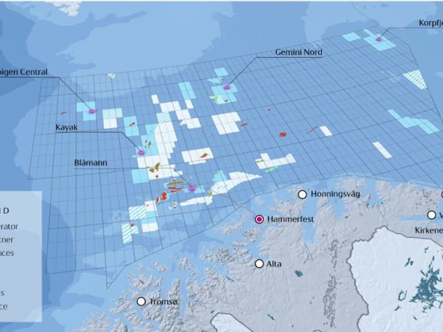 Oljefelt i Barentshavet