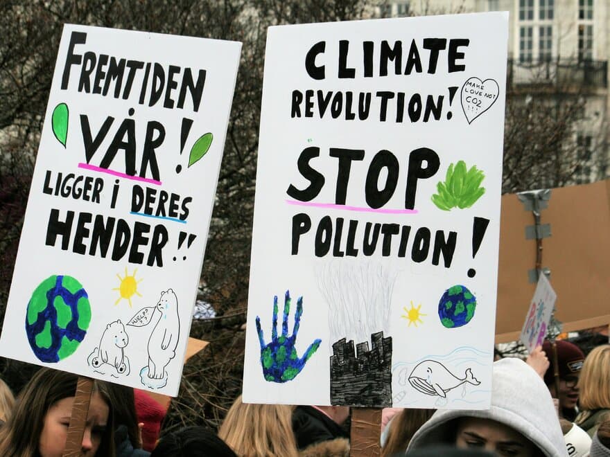 Skolestreik for klimaet i Oslo 22. mars 2019. 