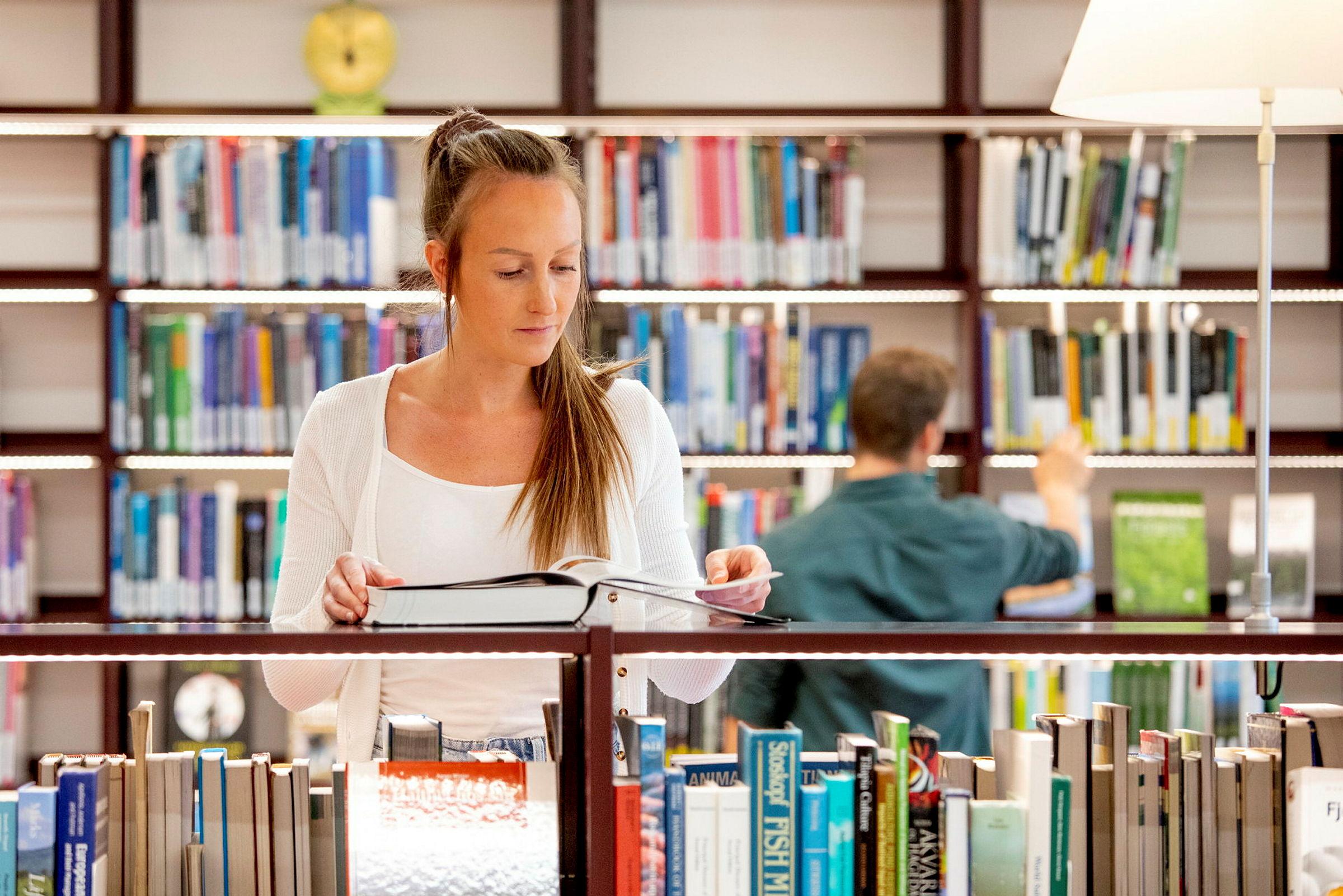 Bildet er tatt i de nye veterinærbyningene i forbindelse med rekruttering av studenter til NMBU 2021